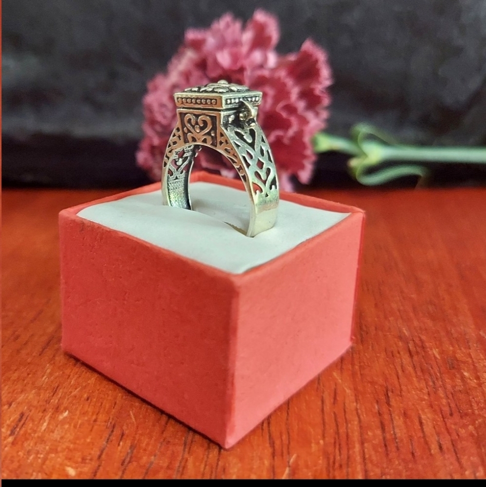 Handcrafted Poison Heart Ring (8.25) - Picture 9 of 12